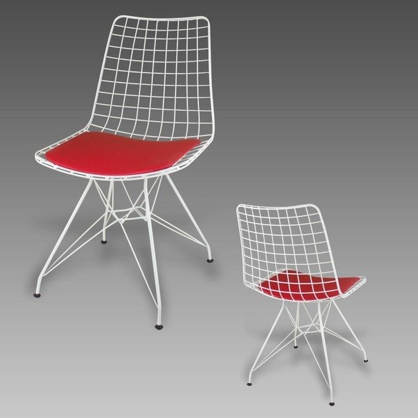 Metal ayaklı tel Sandalye