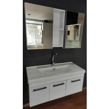 100 cm Çekmece ve kapaklı Banyo dolabı