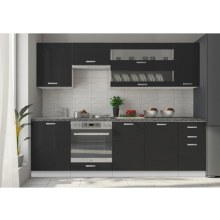 260 cm  Hayglass kapaklı Hazır modüler mutfak
