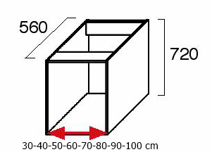 60 cm ALT mutfak Dolabı