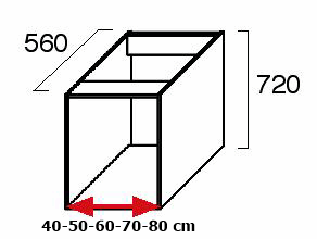 80 cm ÇEKMEÇE ALT mutfak Dolabı