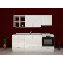 Eko 200 cm Modüler mutfak Parlak Mdflam Kapaklı