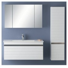 Gül-100 cm ve 40 cm boy dolaplı banyo dolabı lake boyalı Gül-100 cm ve 40 cm boy dolaplı banyo dolabı lake boyalı
