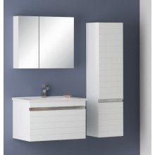 Gül-80 cm ve 40 cm boy dolaplı banyo dolabı lake boyalı Gül-80 cm ve 40 cm boy dolaplı banyo dolabı lake boyalı