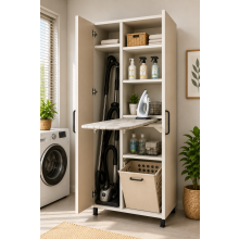 KLR-100-05   100 cm ÜTÜ VE KİRLİ ÇAMAŞIR DOLABI