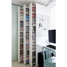 Gizli Sürgülü  KİTAPLIK  & CD  dolabı  özel tasarım