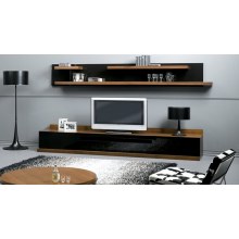 TV UNİTESİ ŞIK TASARIM AHŞAP KAPLAMA