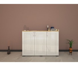 120 cm Mebran kapaklı Mutfak yardımcı dolap 
