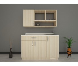 120 cm Melamin yonga kapaklı Modüler  Mutfak