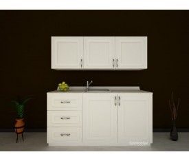 150 cm Modüler Mutfak dolabı  Mebran kapak