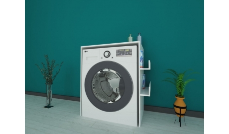 Çamaşır makine dolabı Kenarı havluluk